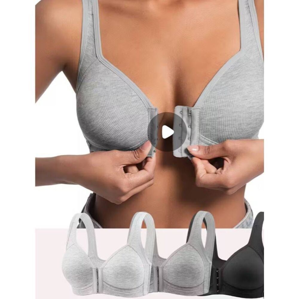 Two piece gray bra duo
